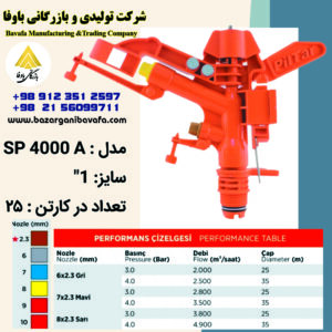 آبپاش پیلتار مدل SP4000A