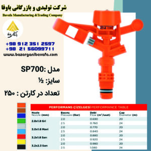 آبپاش پیلتار مدل SP700