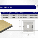 دریچه منهول کامپوزیت 76*76