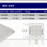 دریچه منهول کامپوزیت چهارگوش 50*50
