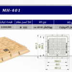 دریچه منهول کامپوزیت چهارگوش 40×40