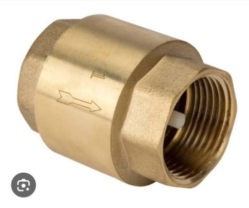 شیر یکطرفه برنجی فنری و دریچهای